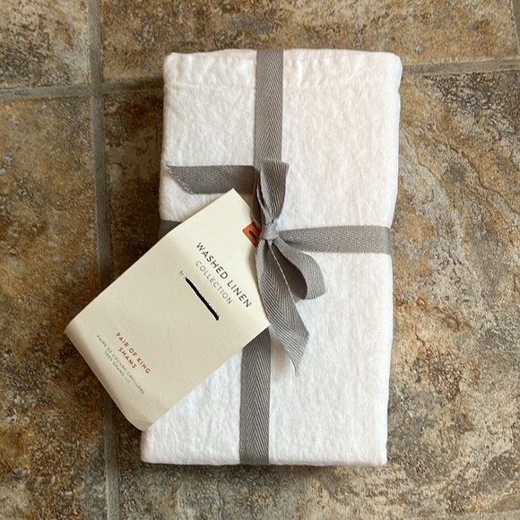 Anthropologie Washed Linen Pair of King Shams NWT - Picture 3 of 8